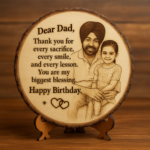 Personalised Laser Engraved Wooden Photo Plaque